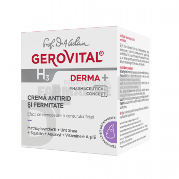 Gerovital H3 Derma+ Crema antirid si fermitate 50 ml ieftina