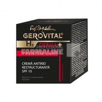 Gerovital H3 Derma+ Premium Care Crema antirid restructuranta SPF10 50 ml