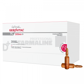 Gerovital H3 Derma+ Tratament anticadere 12 fiole x 10 ml de firma original