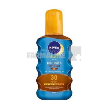 Nivea 86038 Sun Protect & Bronze Ulei spray protectie solara si bronzare SPF30 200 ml