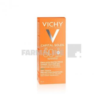 Vichy Capital Soleil Dry Touch Emulsie matifianta pentru fata SPF50 50 ml ieftina