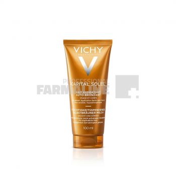 Vichy Ideal Soleil Lapte hidratant autobronzant pentru fata si pentru corp 100 ml de firma originala