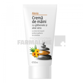 Alevia Crema de maini cu galbenele si aloe vera 50 ml ieftina