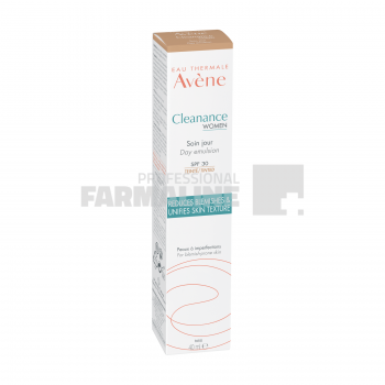Avene Cleanance Women emulsie de zi SPF30 nuantatoare 40 ml