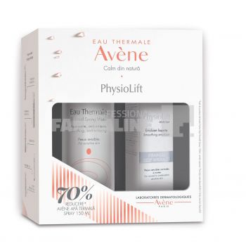 Avene Pachet Physiolift Emulsie anti-age 30 ml + 70% reducere Apa Termala 150 ml ieftina