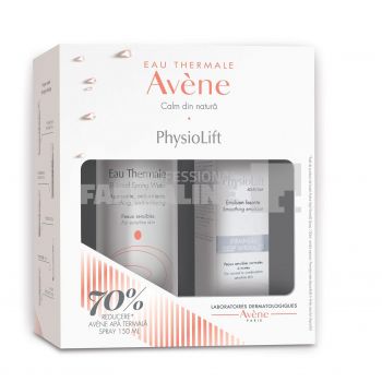 Avene Pachet Physiolift Emulsie anti-age 30 ml + 70% reducere Apa Termala 150 ml