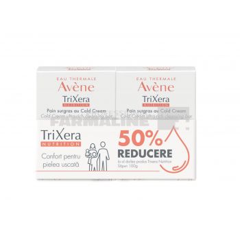Avene Pachet Trixera Nutrition Sapun cold cream 100g + 50% reducere la al doilea produs de firma originala