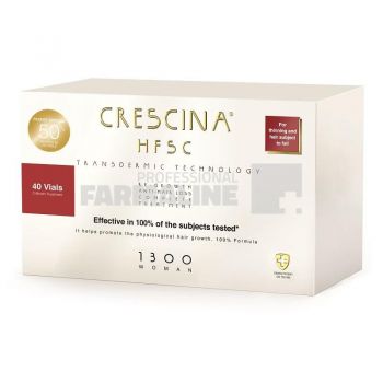 Crescina HFSC 1300 Femei Tratament complet transdermic ( 20 fiole Re-Growth + 20 fiole Anti - Hair Loss ) de firma original