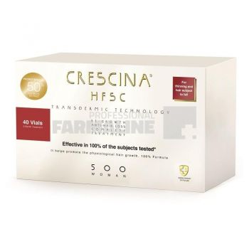 Crescina HFSC 500 Femei Tratament complet transdermic ( 20 fiole Re-Growth + 20 fiole Anti - Hair Loss )