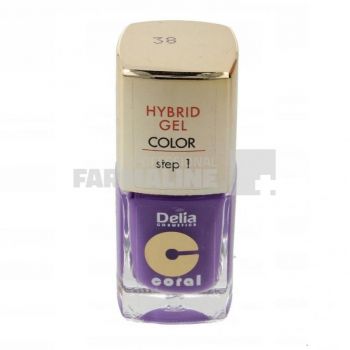 Delia Coral Hybrid Gel Color Step 1 Lac de unghii 38 11 ml