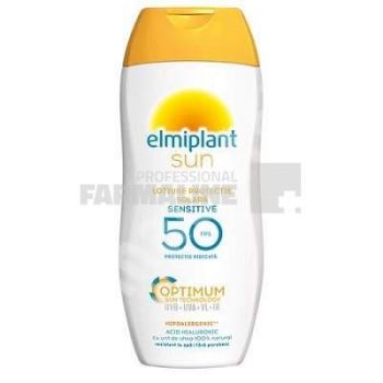 Elmiplant Sun Optimum Lotiune cu acid hialuronic protectie solara SPF50 200ml ieftina