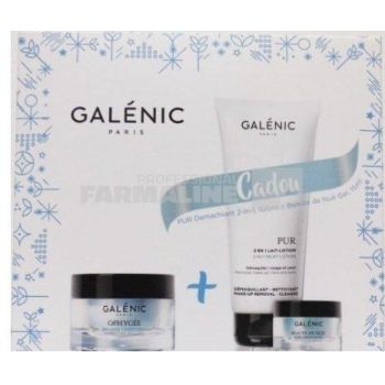 Galenic Pachet OphyceeCrema antirid piele normal sensibila 50 ml + Gel de noapte 15 ml + Pur Demachiant 2 in 1 100 ml