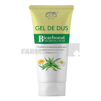 Gel de dus cu bicarbonat,aloe,galbenele si musetel 200 ml