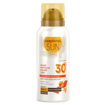 Gerovita Sun Spuma protectie solara copii SPF30 100 ml ieftina