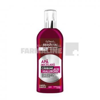 Gerovital H3 Evolution Apa micelara carbune si acid hialuronic 150 ml