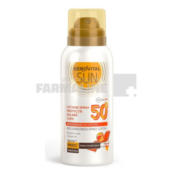 Gerovital Sun Lotiune Spray protectie solara copii SPF50 100 ml ieftina