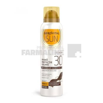 Gerovital Sun Spuma protectie solara SPF30 150 ml ieftina