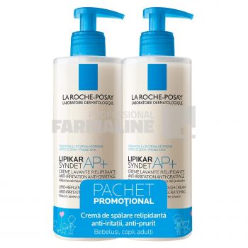 La Roche Posay Lipikar Syndet Ap+ Crema de spalare 400 ml 1 + 1 Cadou