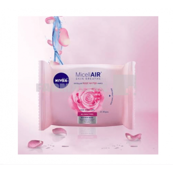 Nivea 82379 Servetele demachiante rose 25 bucati de firma original