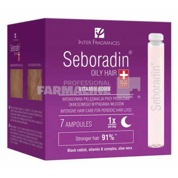 Seboradin Oily Tratament pentru par gras cu tendinta de cadere 5.5ml - 7 fiole