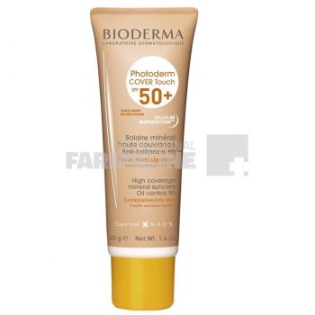 Bioderma Photoderm Cover Touch Fluid SPF50 nuanta aurie 40 ml de firma originala