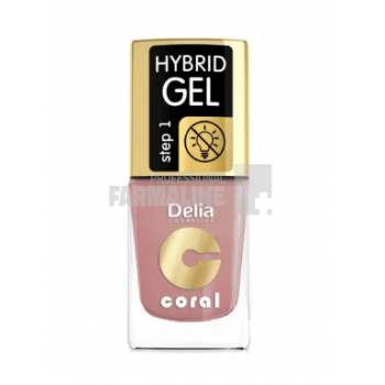 Delia Coral Hybrid Gel Color Step 1 Lac Unghii 43 11 ml de firma originala