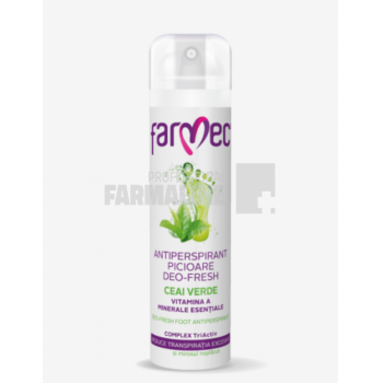 Farmec Antiperspirant picioare Deo Fresh cu ceai verde,vitamina A si minerale esentiale 150 ml