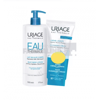 Uriage Eau Thermale Pachet Lapte de corp 500 ml + Crema de curatare 200 ml