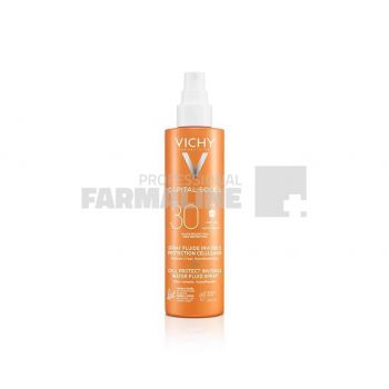 Vichy Capital Soleil Cell Protect Spray Fluid Invizibil SPF30 200 ml de firma originala