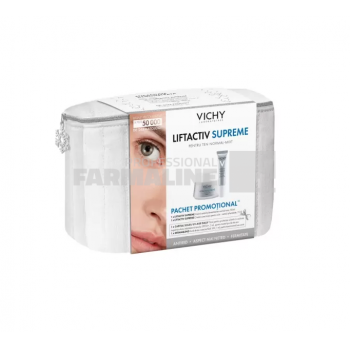 Vichy Trusa Liftactiv Supreme Crema antirid si fermitate ten normal - mixt 50 ml + Vichy Superme Crema corectoare pentru ochi 15 ml