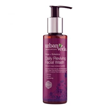 Gel de curatare pentru fata cu ulei de trandafir de Damasc - ten matur, Reviving - Urban Veda, 150 ml