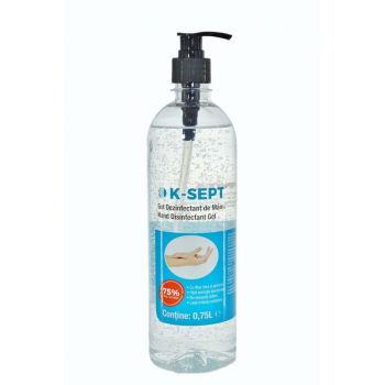 Virucid Gel Dezinfectant maini alcool 75%, 750 ml,K-SEPT