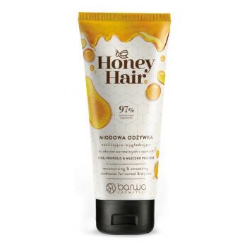 Balsam par Honey Hair pentru par normal si uscat, cu laptisor de matca, miere si propolis, Barwa Cosmetics, 200 ml ieftin