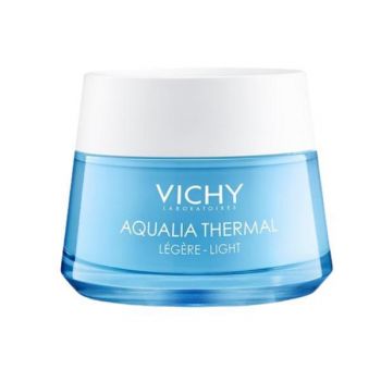 Crema de fata hidratanta pentru ten normal Aqualia Thermal Light, Vichy, 50 ml la reducere