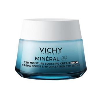 Crema intens hidratanta 72h pentru ten uscat Mineral 89, Vichy, 50 ml la reducere