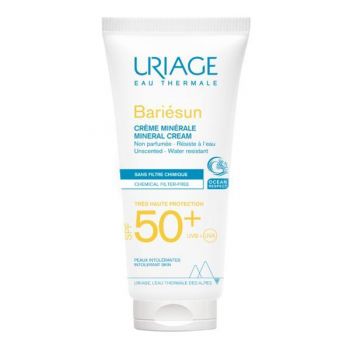 Crema minerala de protectie solara cu SPF 50+ Bariesun, Uriage, 100 ml