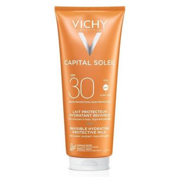 Lapte hidratant de protectie solara cu SPF 30 pentru fata si corp Capital Soleil, Vichy, 300 ml de firma originala