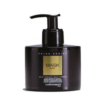 Masca nuantatoare pentru par blond auriu Gold Color Addict Lothmann, 250 ml ieftina