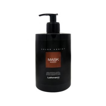 Masca nuantatoare pentru par maro Brown Color Addict Lothmann, 450 ml