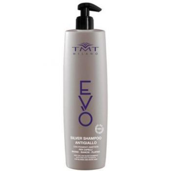 Sampon Profesional Anti-Reflexii Galbene Tmt Milano Evo Silver Shampoo, 1000 ml de firma original