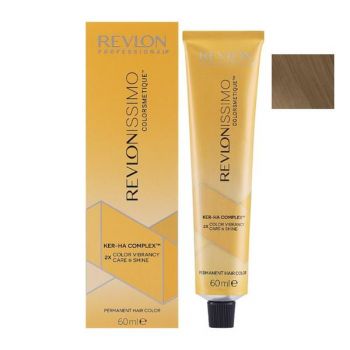 Vopsea Permanenta - Revlon Professional Revlonissimo Colorsmetique Ker-Ha Complex Permanent Hair Color, nuanta 6.31 Dark Golden Ash Blonde, 60 ml