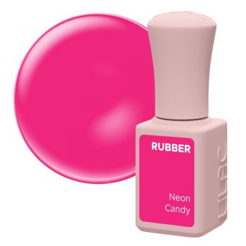 Oja semipermanenta Lilac Rubber Neon Candy 6 g