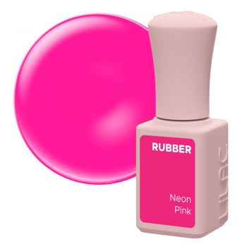 Oja semipermanenta Lilac Rubber Neon Pink 6 g