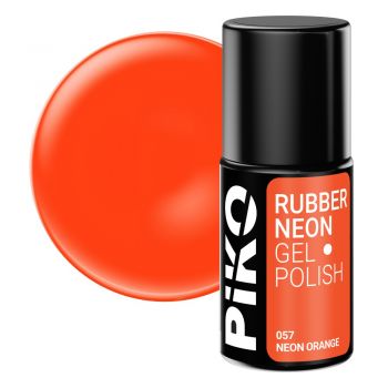 Oja semipermanenta Piko Rubber Neon Orange 7 g