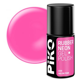 Oja semipermanenta Piko Rubber Neon Pink 7 g