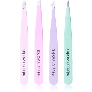 Brushworks Tweezer Set Pastel set pensete