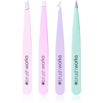 Brushworks Tweezer Set Pastel set pensete