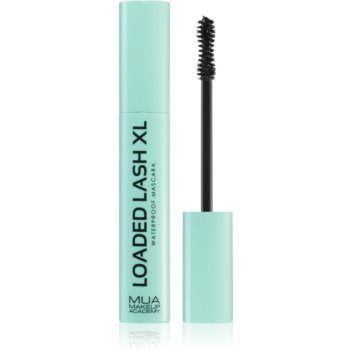 MUA Makeup Academy Loaded Lash XL mascara rezistent la apa pentru alungire, rotire si volum