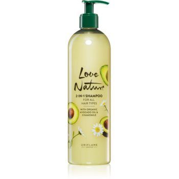 Oriflame Love Nature Organic Avocado Oil & Chamomile șampon îngrijire 2 in 1
