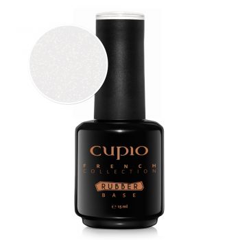 Rubber base French Collection - Milky White Shimmer Gold 15ml
